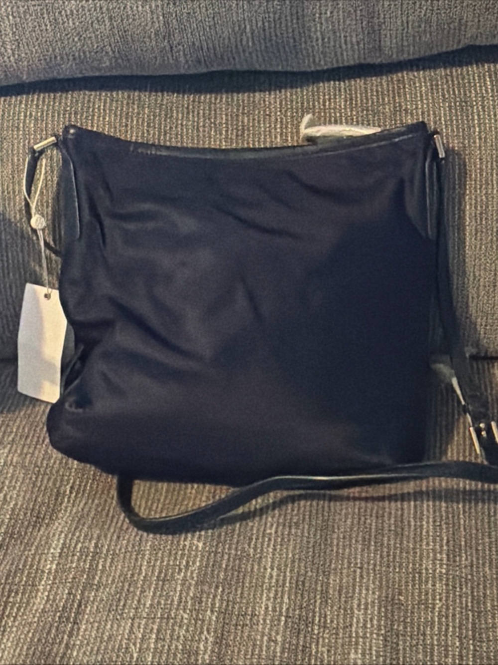 TORY BURCH Dark Navy Blue Nylon Swing Pack Crossbody Purse #405 NWT Retail $195 - Picture 5 of 9